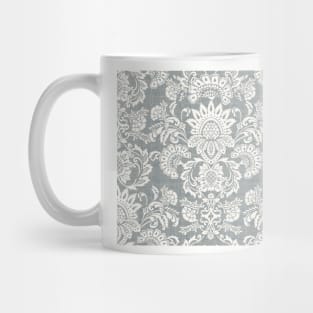 Grey Damask Mug